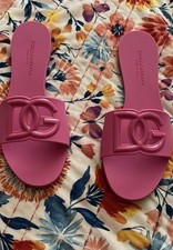 Pink dolce gabbana slides - dolce,