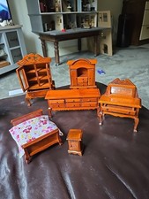 Vintage Dollhouse Miniature 1:12 Scale Bedroom Furniture Bundle