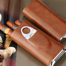 PU Leather Travel Cigar Case
