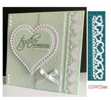 Heart Stripe Border Metal