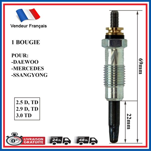 Glow plug for - plug, mercedes