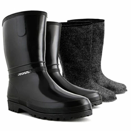 New black wellington boots - wellington,