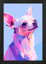 Geometric Chihuahua Face