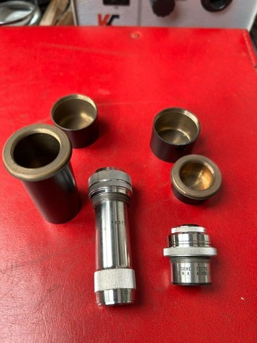 Cooke brass cased microscope - cased,
