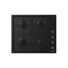 Refurbished Candy 60cm 4 Burner Gas Hob with Pan Stand - Blac 78961540/1/CHW6LBB