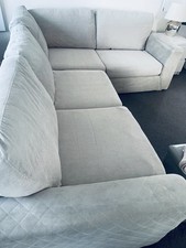 Light grey corner sofa - grey,