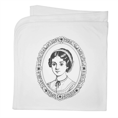 Jane austen baby blanket - 'jane,