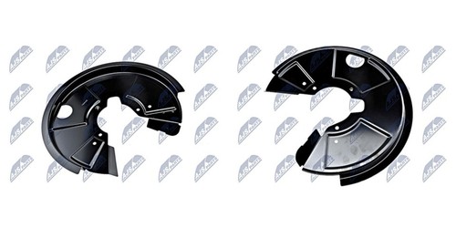 Brake discs splash panels - panels, rear