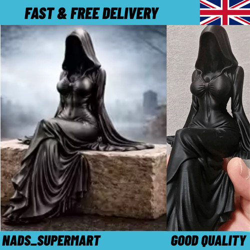 Small gothic grim reaper lady - small,