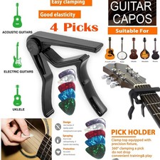 Acoustic Electric Guitar Quick Clamp Capo Ukulele Banjo Folk Mandolin Capotasto.