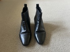 L.K. Bennett Women's Leather Black Chelsea Boots 40 