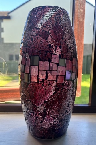 Plum purple pink mosaic - plum,