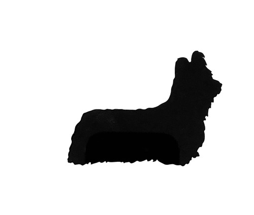 Skye terrier dog brooch badge - terrier,