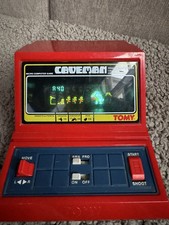 Retro Vintage 1980's Rare Red Version Tomy Caveman Handheld Computer Game VGC 