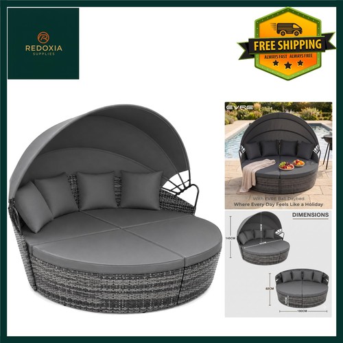 Luxury rattan garden day - day, bed