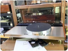 LUXMAN PD444 Turntable w/ TP-MT/ TP-LS Armbase Rubber Mat Tested Japan GS03 27.5