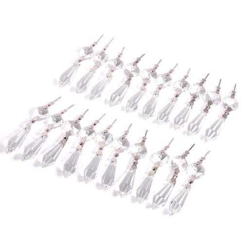 20pcs 38mm color - 38mm, crystal