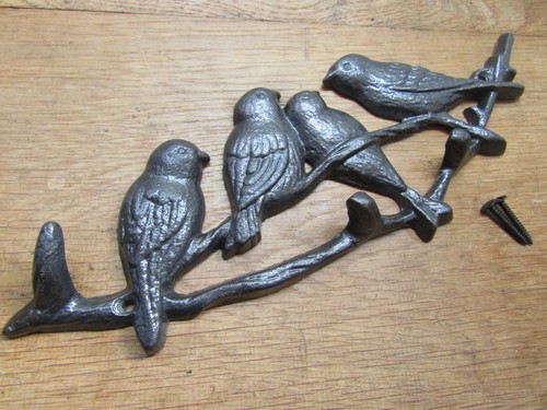 Rustic iron hooks - key, hanger