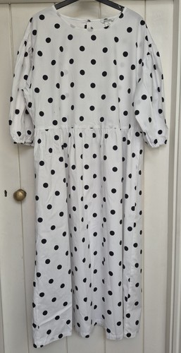 Monki polka dot black white - monki,