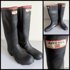 Argyll Men's Black Rubber