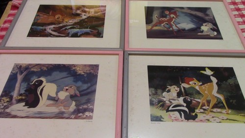 Set framed bambi 1942 art - framed,