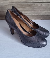 Clarks Softwear ANIKA KENDRA womens metallic pattern heeled shoes UK 6.5 