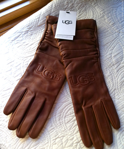 Ugg logo leather scrunched - ugg,