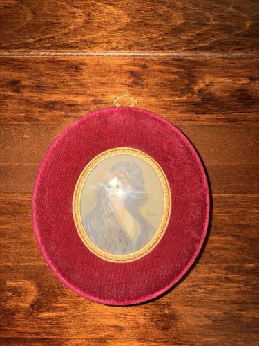 Antique miniature portrait - miniature,