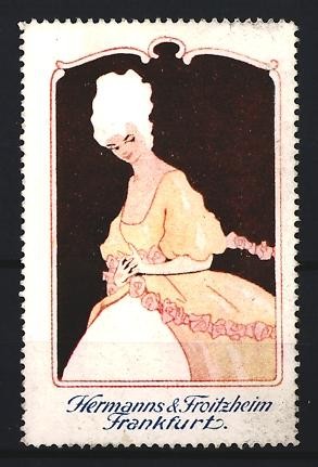 Advertising stamp frankfurt - advertising,