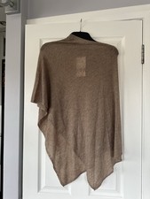zara camel 100% Wool poncho