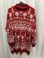 @425 Boohoo Sz 28 Red&White