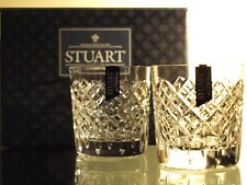 Stuart Crystal Blenheim 7oz Tumbler Pair Vintage Mint in Box