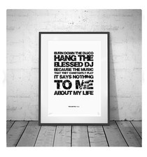 THE SMITHS ❤ Panic - song lyrics poster art Limited Edition Print Morrissey