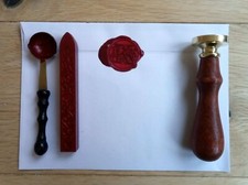 LETTER K ENVELOPE WAX SEAL