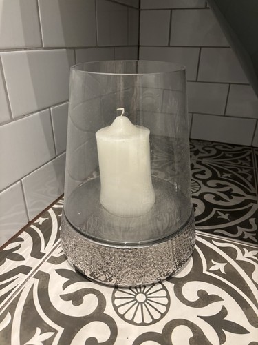 Glass hurricane lamp - hurricane, with