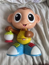 Little Tikes Light & Go Moving Monkey FULLY WORKING Lights Sounds Fine Motor