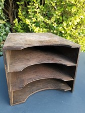 Vintage Wooden Letter Rack /