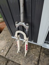 RST Team Series 461 Suspension Fork 26" Cream 1 1/8" - Retro Orange 