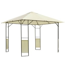 Outsunny 3x3m Steel Gazebo, Water Resistant, Cream, Refurbished