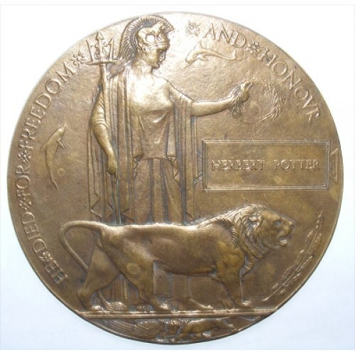 Ww1 death penny - penny, plaque