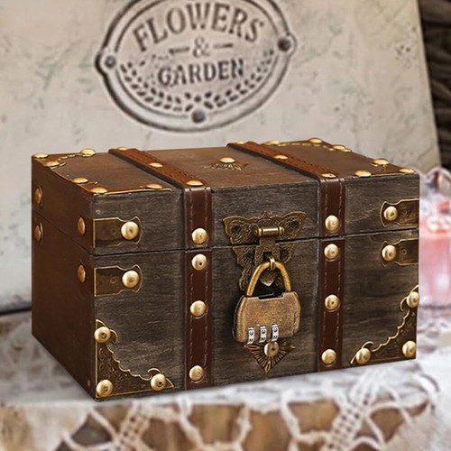 Wooden pirate chest small - wooden,