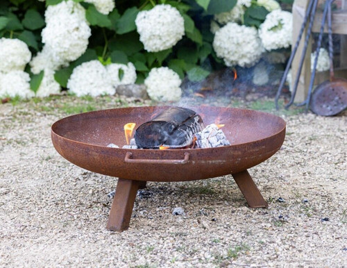 Corten steel outdoor fire - corten,