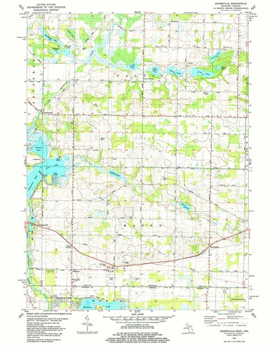 1981 topo map adamsville - 1981,