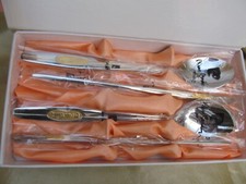 Stylish Genuine Pierre Cardin Paris Chopsticks & Spoons Meta Cutlery Set New
