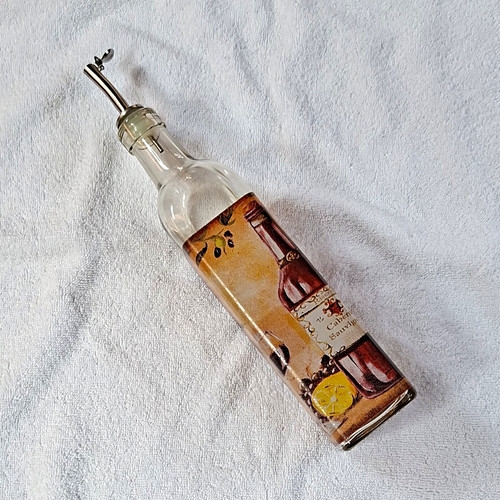 Decorative glass oil vinegar - decorative,