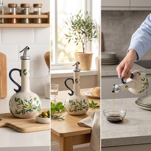 Ceramic olive oil dispenser - ceramic,