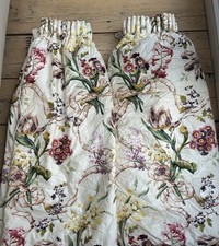 Pair of chintz Colefax and Fowler ‘Clarissa’ curtains
