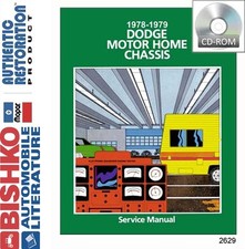 1978 1979 Dodge Class A Motorhome RV Chassis Shop Service Repair Manual CD OEM