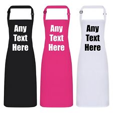 Personalised Any Text Apron. Any Colour. Head Chef Cook Bake BBQ Custom Print