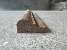 Dark Travertine Ogee Bullnose